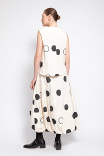 Gershon Bram - Skirt - Polka dots - Balloon - Cotton