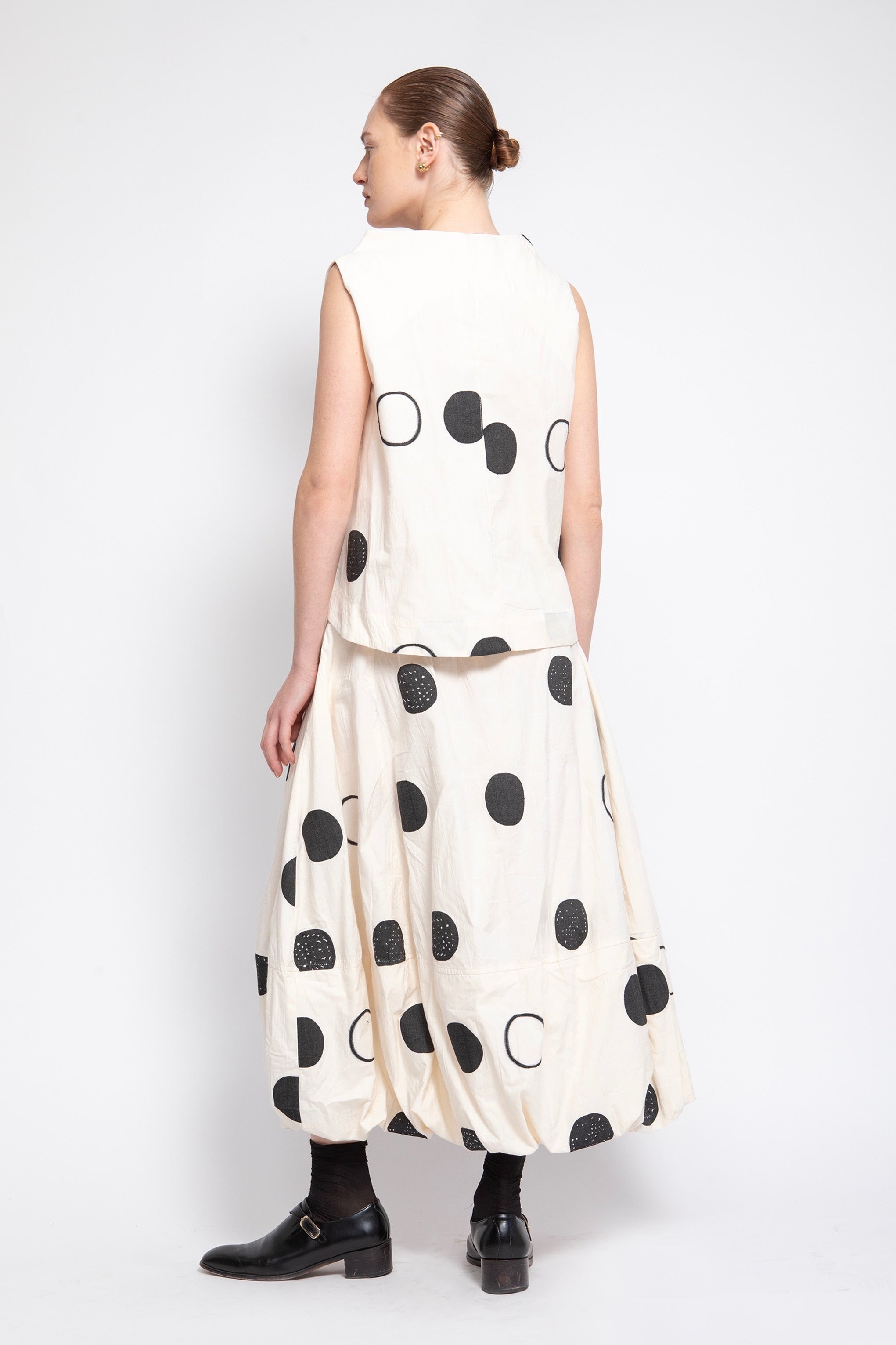 Gershon Bram - Skirt - Polka dots - Balloon - Cotton