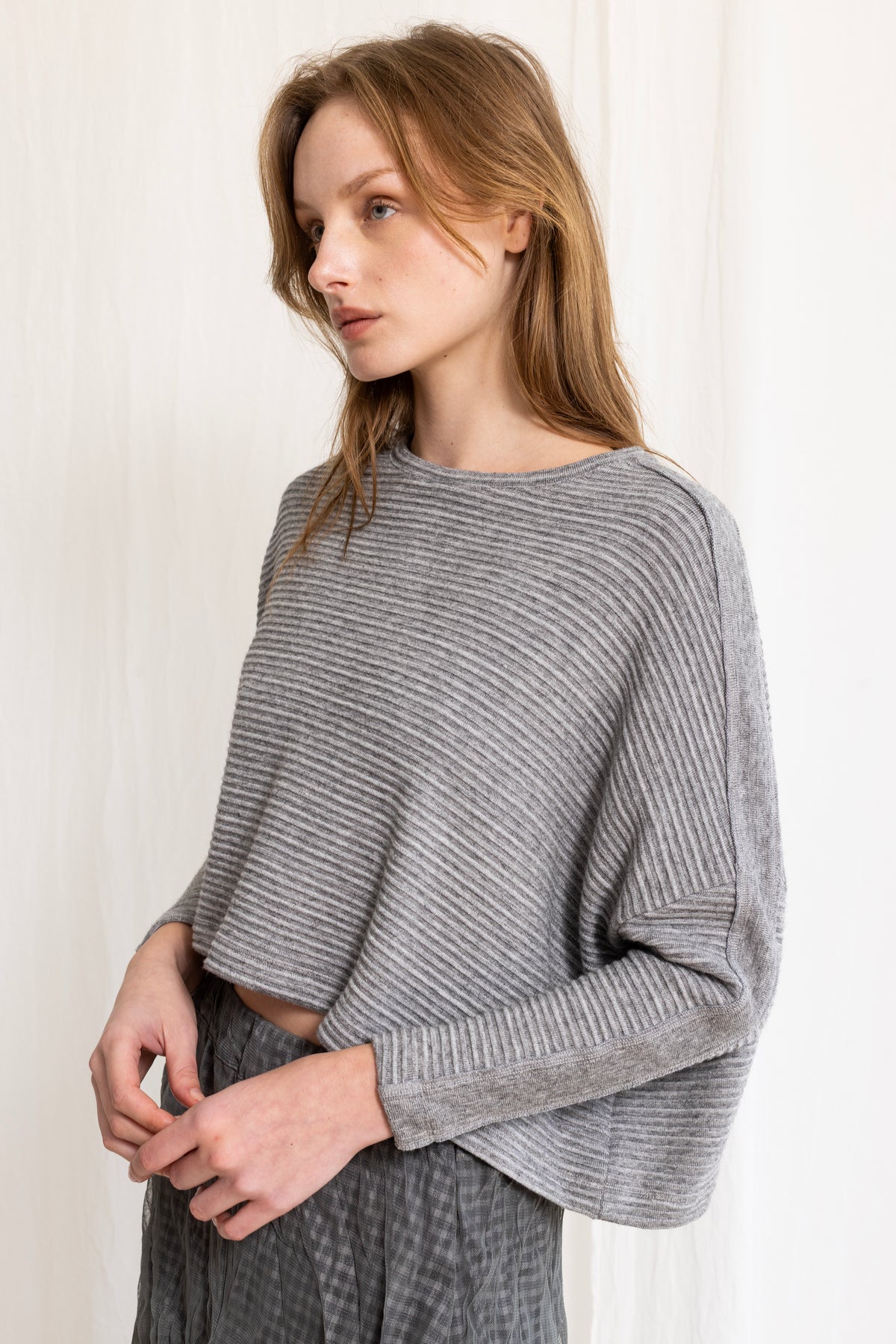 Gershon Bram - Sweater - Cropped - Relaxed - Grey