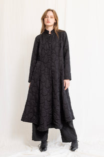 Gershon Bram - coat - midi maxi - quilted - black