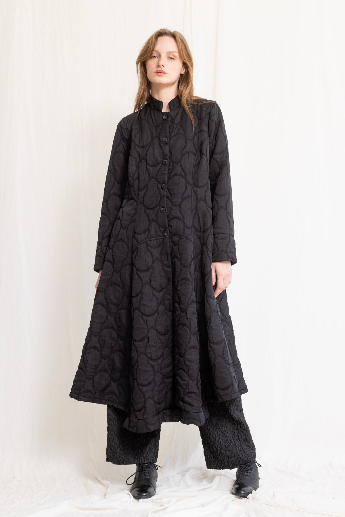 Gershon Bram - coat - midi maxi - quilted - black