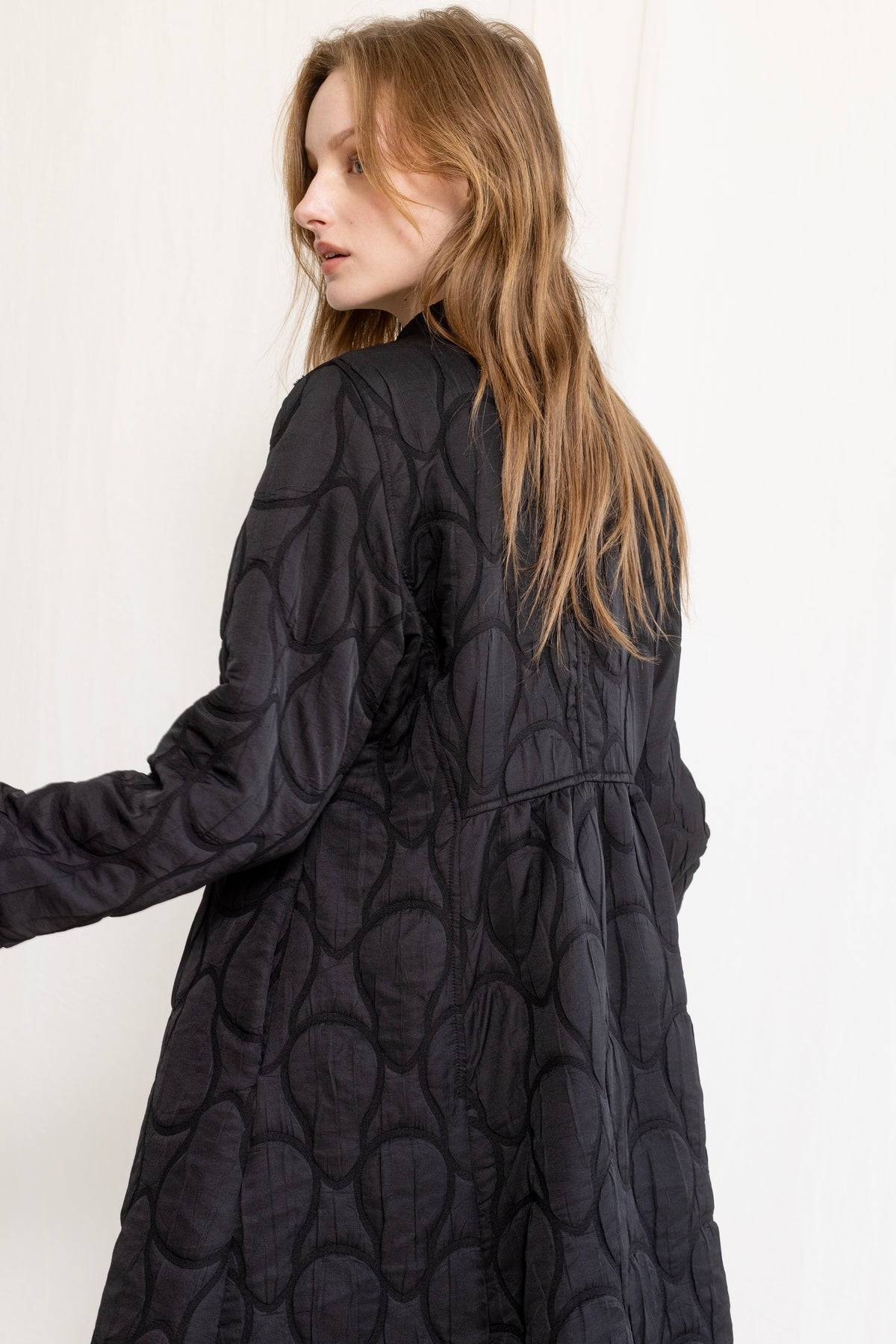 Gershon Bram - coat - midi maxi - quilted - black