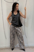 Gershon Bram - pants - elastic waist - wrinkle