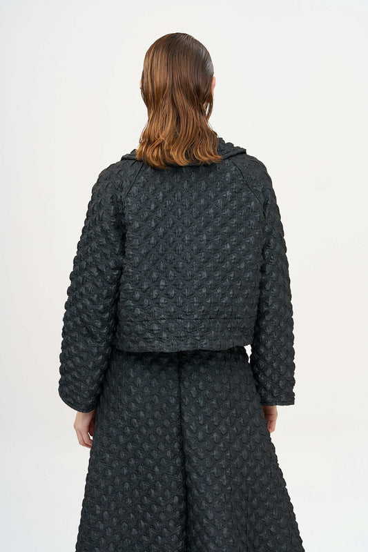Gershon Bram cropped black jacker, at LiLi The First Washington DC