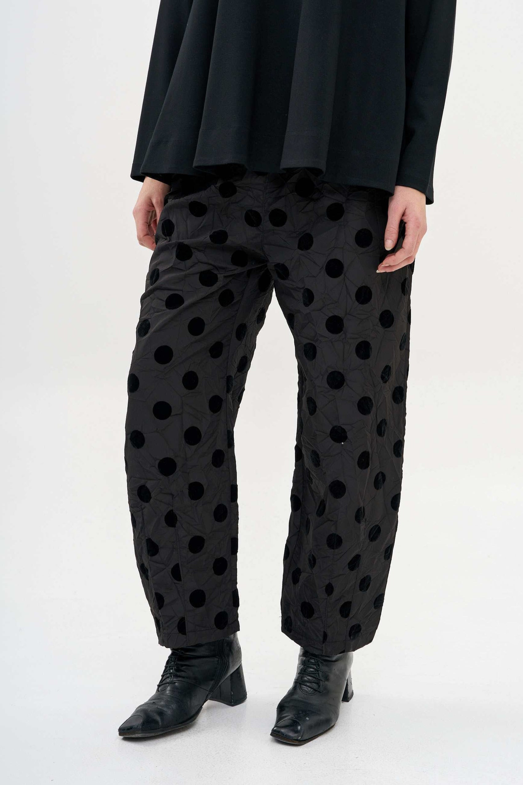 Gershon Bram Spider Pants - Polka dots velvet. LiLi The First boutique Georgetown. 