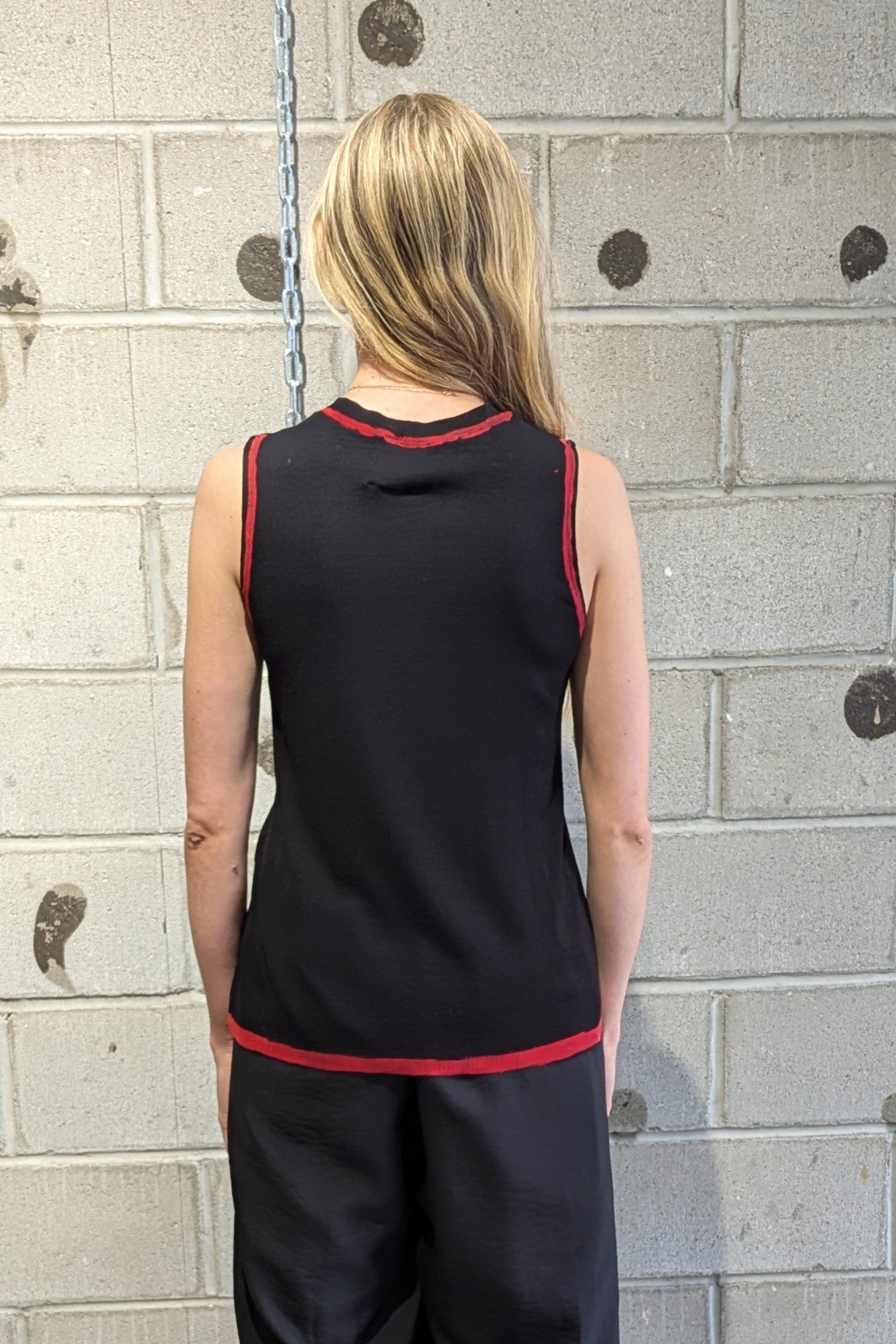 Heyne Bogut - tank top - red paint