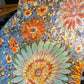 Italian Silk Flowers collage Scarf