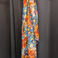 Italian Silk Flowers collage Scarf