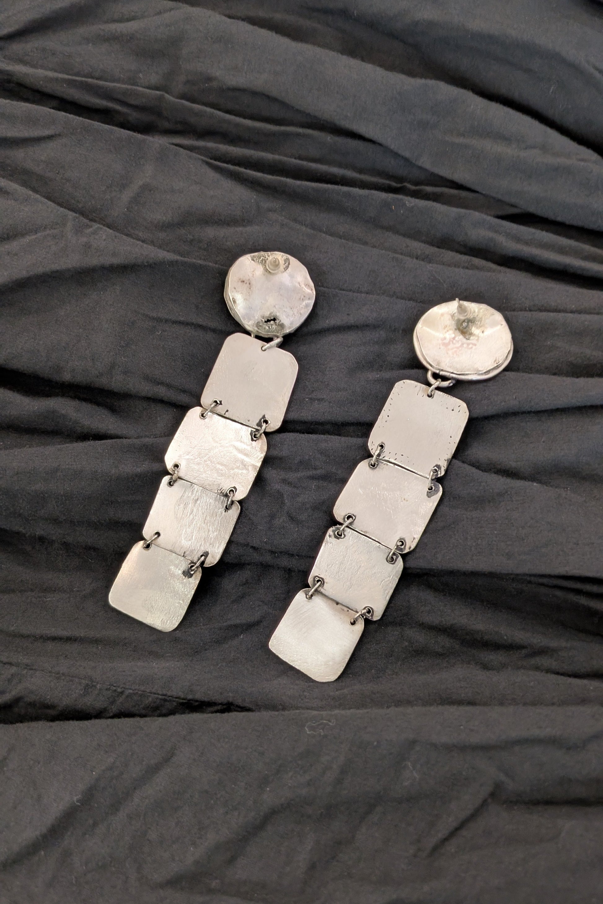 Jill Herlands - Sterling silver long dangled earrings, available at LiLi The First Meatpacking District NYC