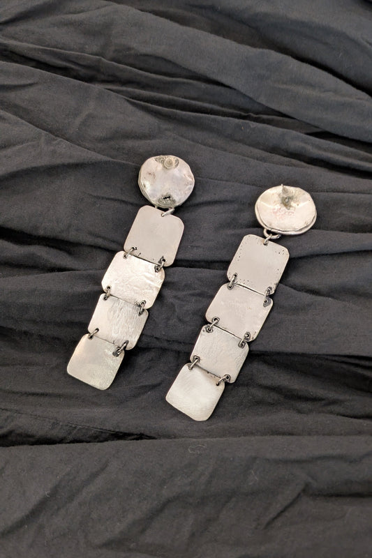 Jill Herlands - Sterling silver long dangled earrings, available at LiLi The First Meatpacking District NYC