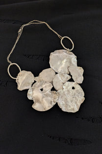 Jill Herlands - Necklace - Statement - Sterling Silver - Handmade - Oversized