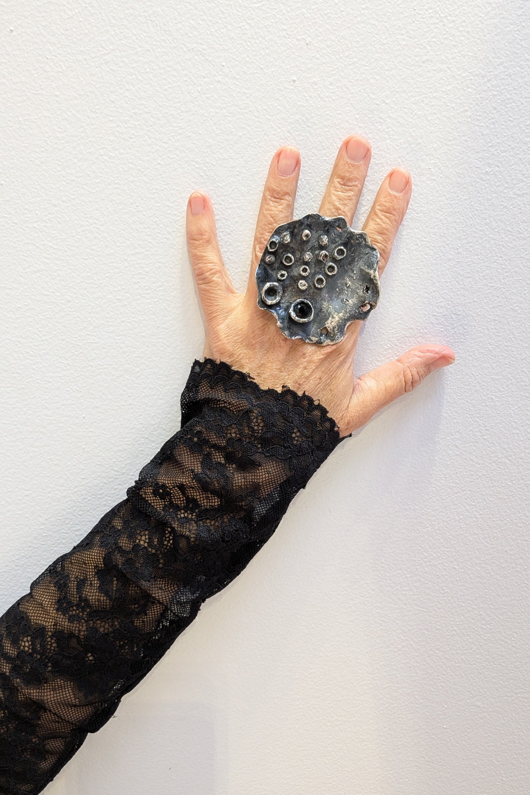 Jill Herlands - Walk On The Moon sterling silver hand made Ring