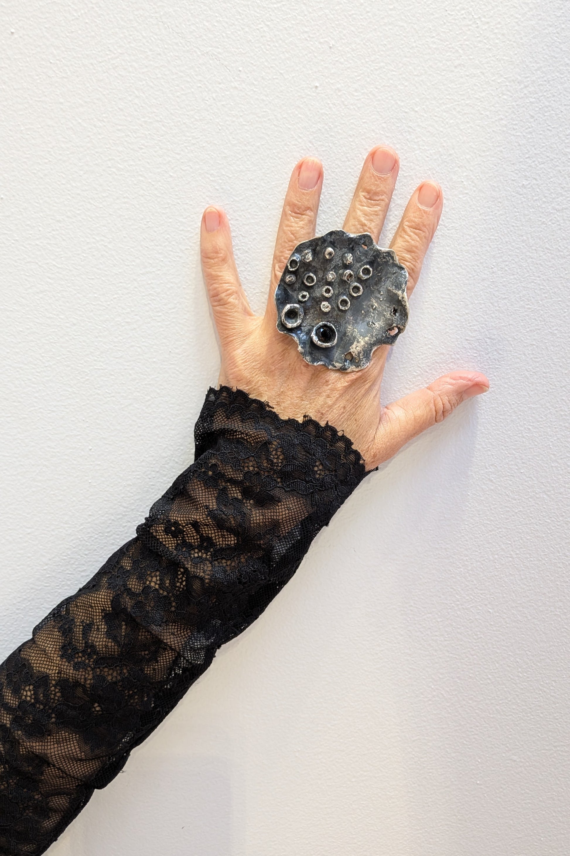 Jill Herlands - Walk On The Moon sterling silver hand made Ring