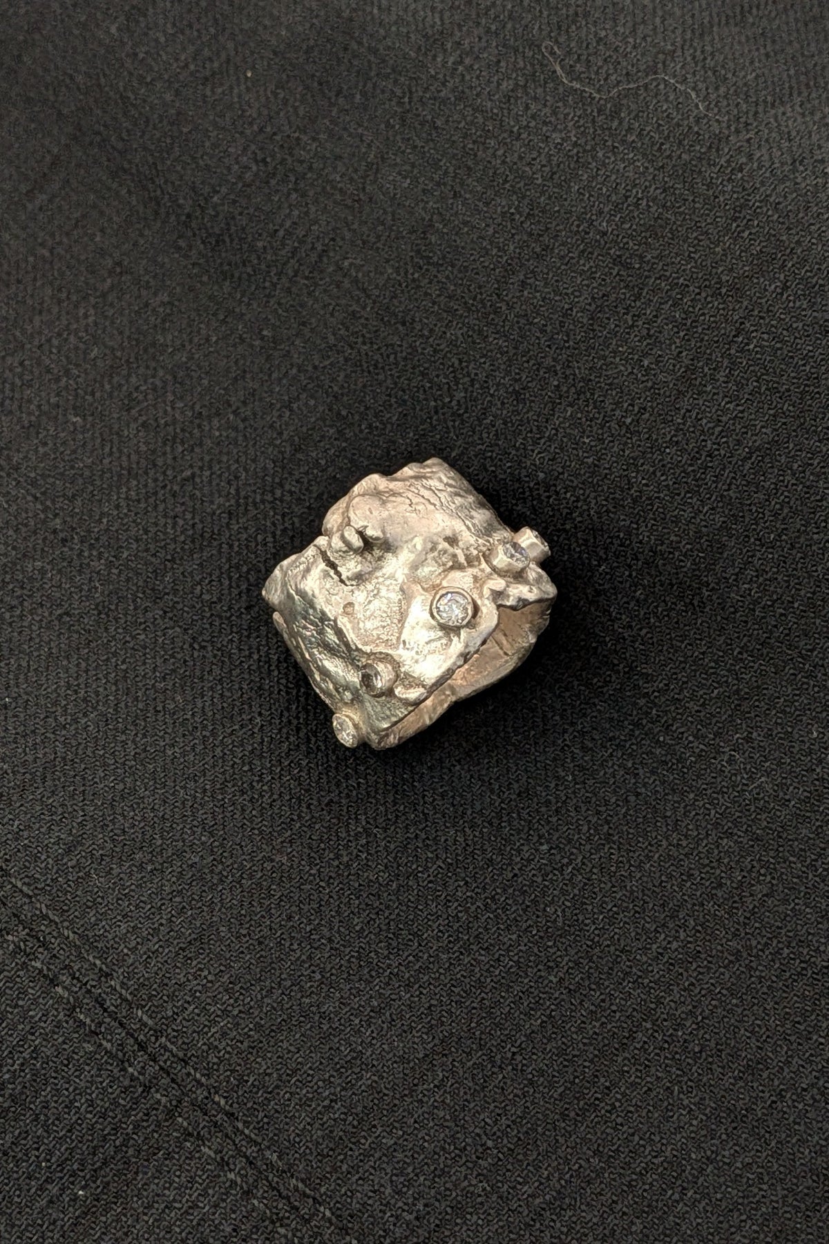 Jill Herlands - ring - sterling silver - Moissanite - one of a kind