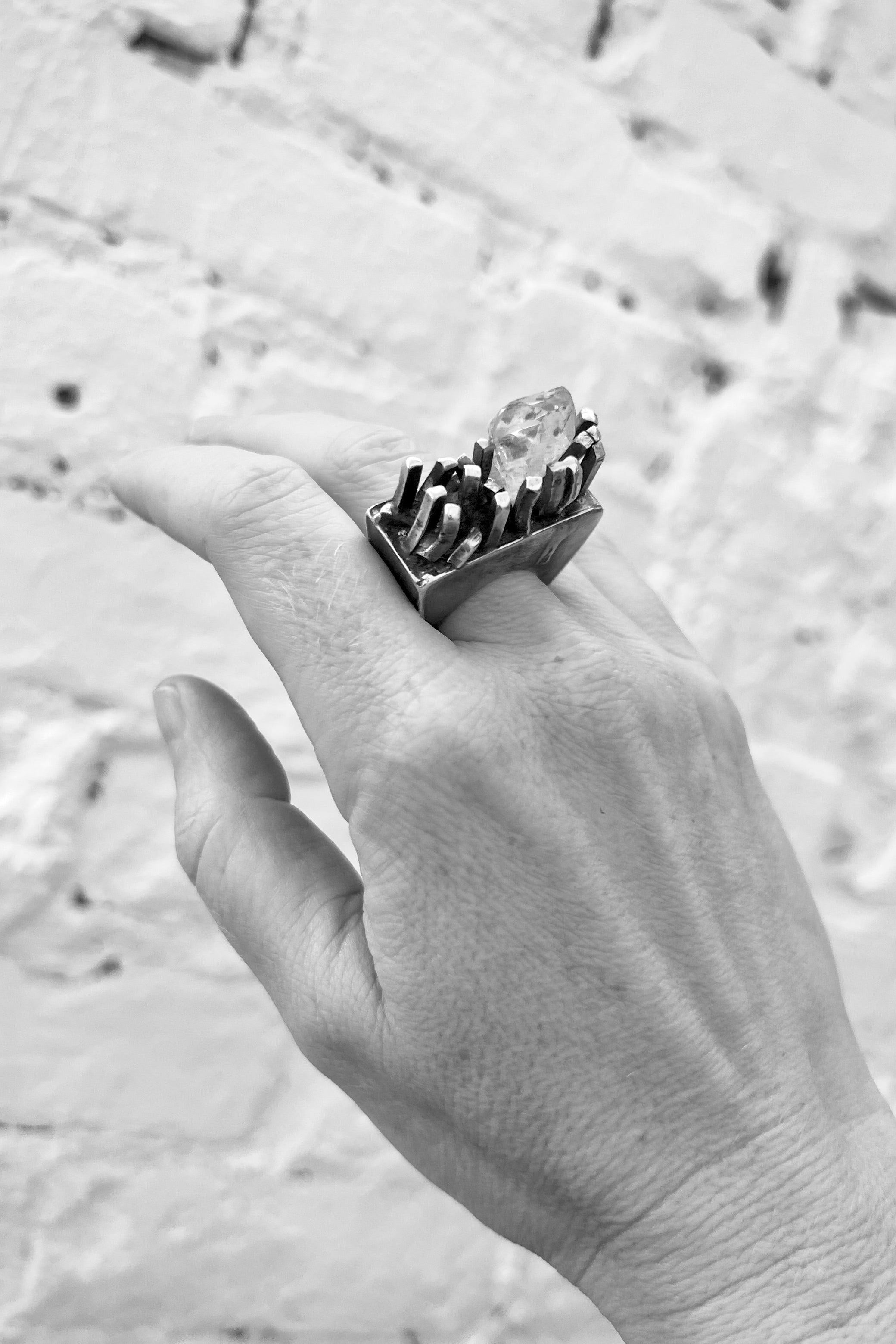 Jill Herlands - ring - sterling silver - quartz