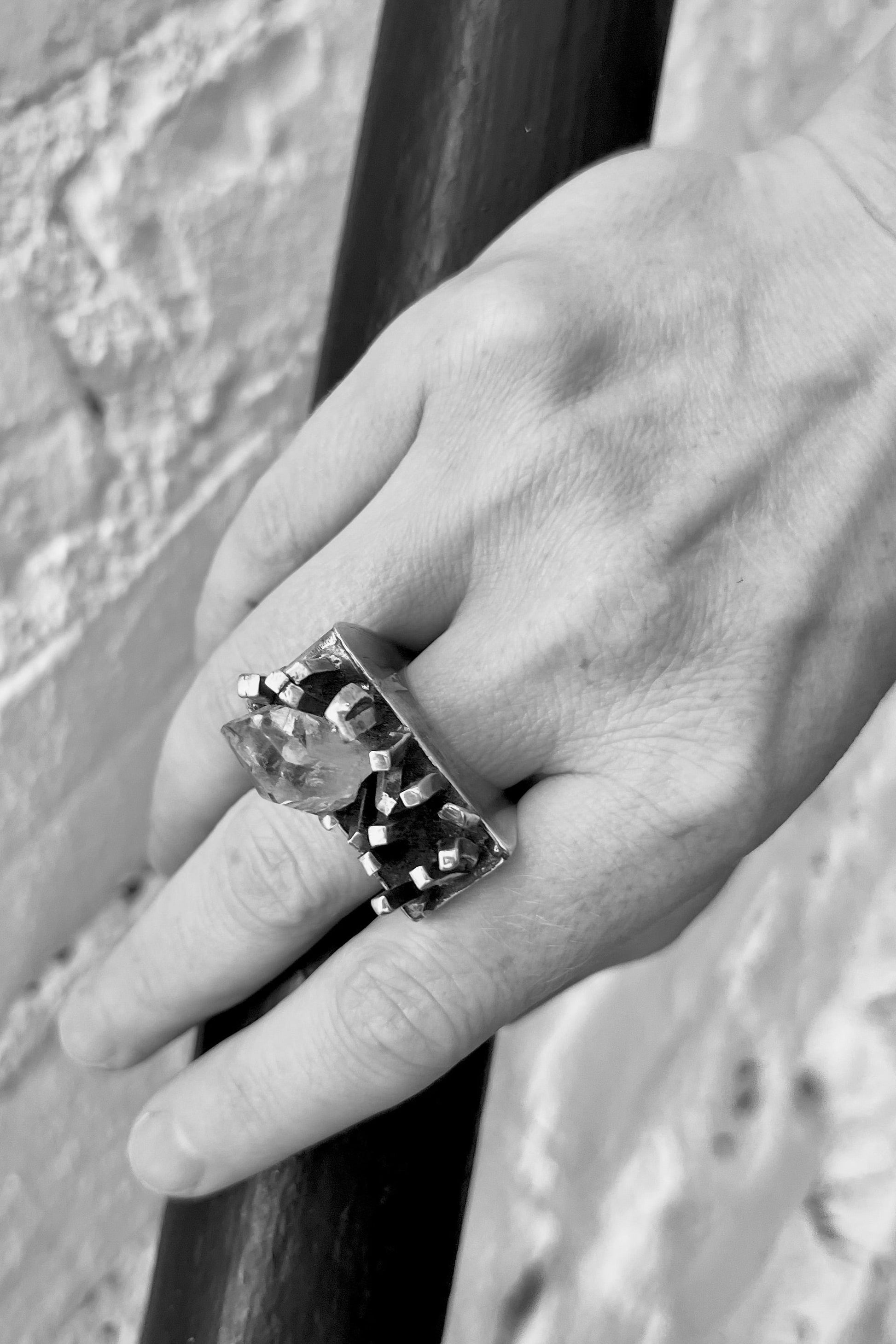 Jill Herlands - ring - sterling silver - quartz