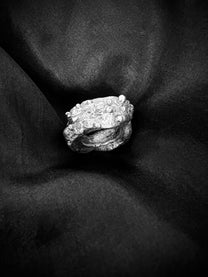 Jill Herlands ring - sterling silver - hand fabricated - one of a kind