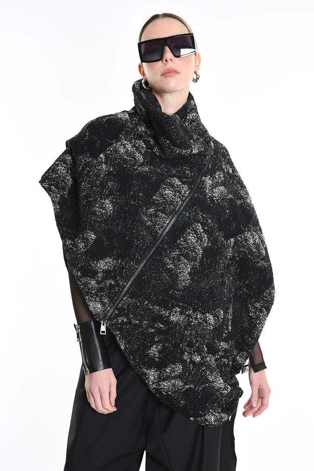 La Haine Inside Us High Collar Cape - Lili the First Boutique NYC