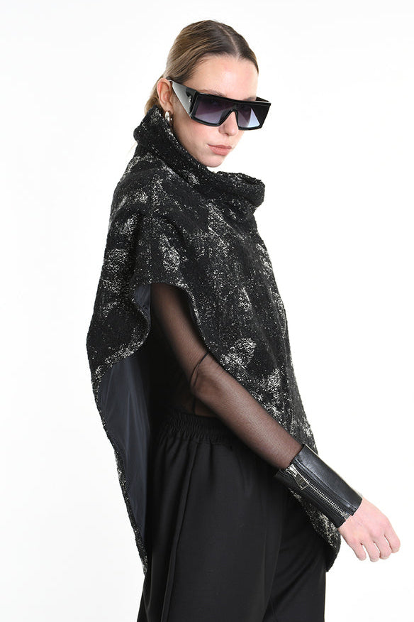 La Haine Inside Us High Collar Cape - Lili the First Boutique NYC