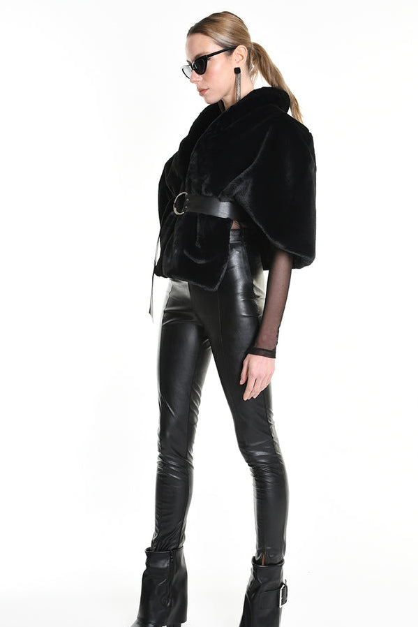 La Haine Inside Us Belted Cape - Lili the First Boutique NYC