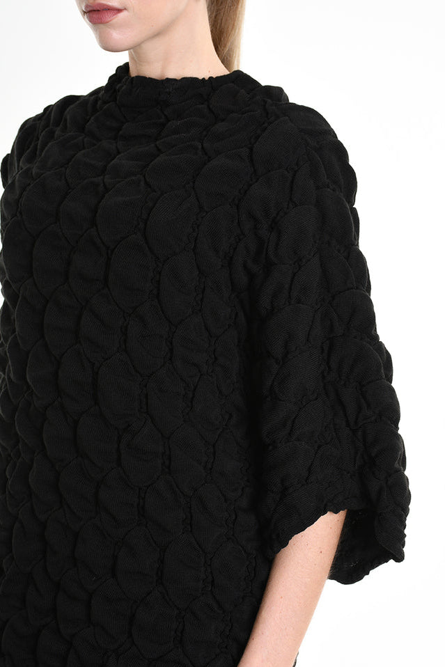 La Haine Inside Us Textured One Sleeve Top - Lili the First Boutique NYC