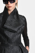 La Haine Inside Us - Cropped top - mesh - Faux leather - Statement