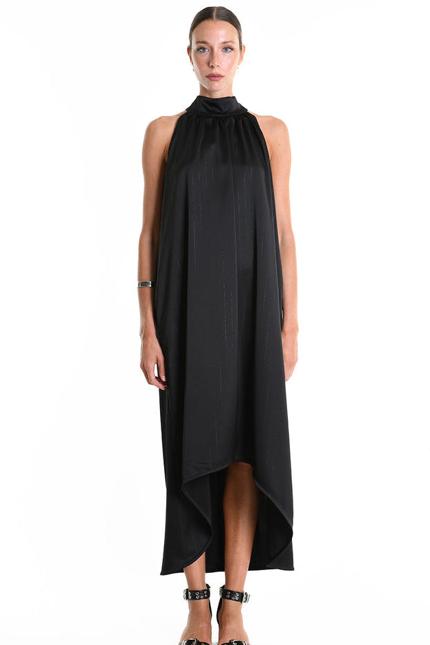 La Haine Inside Us - Dress - Halter - Satin - Back tie
