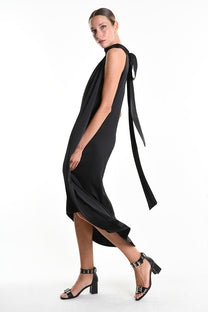 La Haine Inside Us - Dress - Halter - Satin - Back tie