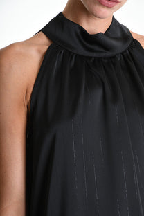 La Haine Inside Us - Dress - Halter - Satin - Back tie