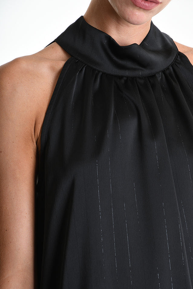 La Haine Inside Us - Dress - Halter - Satin - Back tie