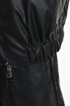 La Haine Inside Us - Jacket Vest Top - Faux leather - Eco Leather - Cargo - Black - Men Unisex Collection