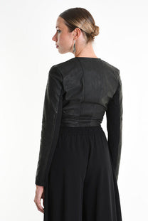 La Haine Inside Us - Leather Jacket - Fitted - Italian - Nubuck  - Black
