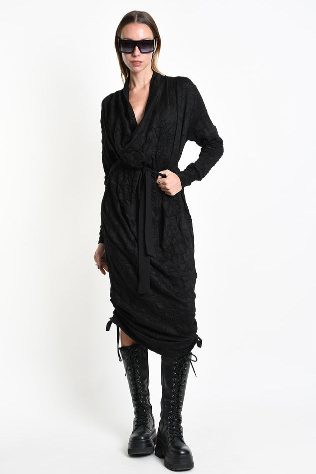 La Haine Inside Us - Maxi midi dress - wrinkled - adjustable - oversized