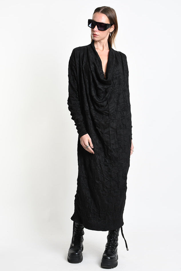 La Haine Inside Us - Maxi midi dress - wrinkled - adjustable - oversized