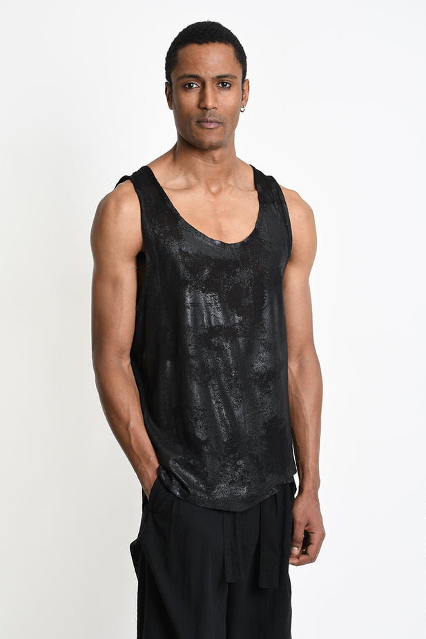 La Haine Inside Us - Men tank top - metallic shine - oversized