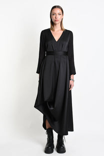 La Haine Inside Us - Midi Maxi dress - caftan - long sleeves - V neck