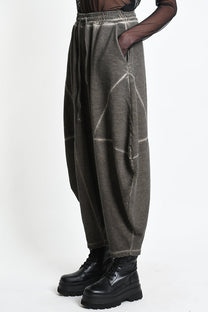 La Haine Inside Us - Oversized cotton joggers sweat pants - Balloon shape