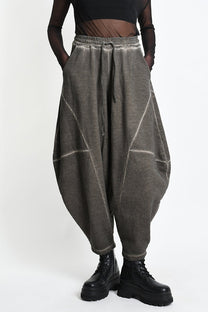 La Haine Inside Us - Oversized cotton joggers sweat pants - Balloon shape