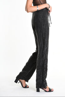 La Haine Inside Us - Pants - Linen - ruched sides