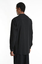 La Haine Inside Us - Shirt - Button down - Black stripes - Banded collar