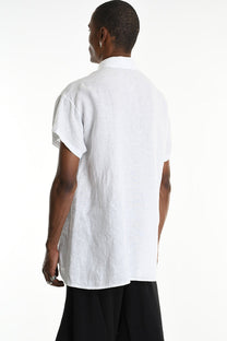 La Haine Inside Us - Shirt - button down - Linen - White - Avant Garde - Unisex - LiLi The First