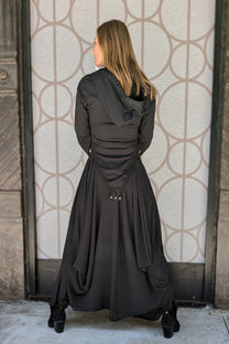 La Haine Inside Us - Skirt - Maxi - Chiffon- Black