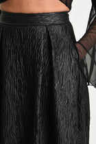 La Haine Inside Us - Skirt - Midi - Asymmetric - Faux leather - statement