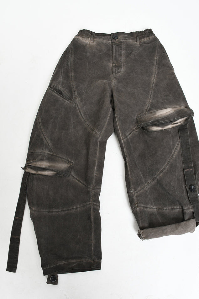 La Haine Inside Us - pants trousers - balloon - mud color - unisex - avant garde