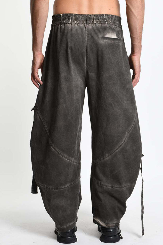 La Haine Inside Us - pants trousers - balloon - mud color - unisex - avant garde
