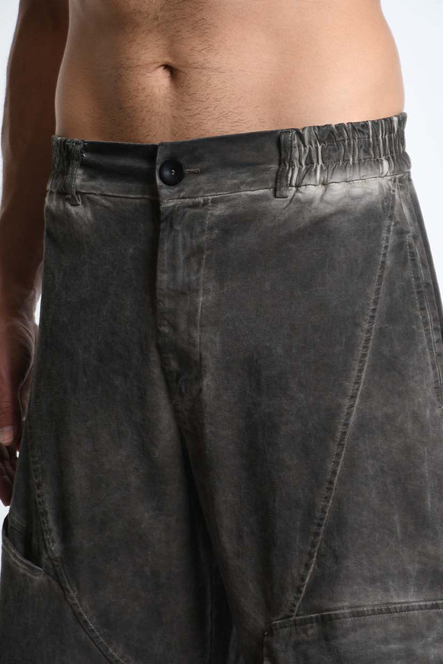 La Haine Inside Us - pants trousers - balloon - mud color - unisex - avant garde