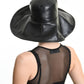 La Haine Inside Us Leather Hat - Avant Garde Fashion - Lili the First NYC
