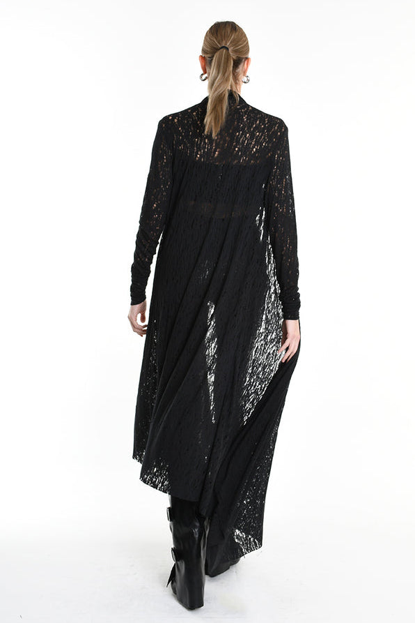 La Haine Inside Us Long Black Cardigan - Lili the First Boutique