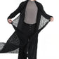 La Haine Inside Us Long Black Cardigan - Lili the First Boutique