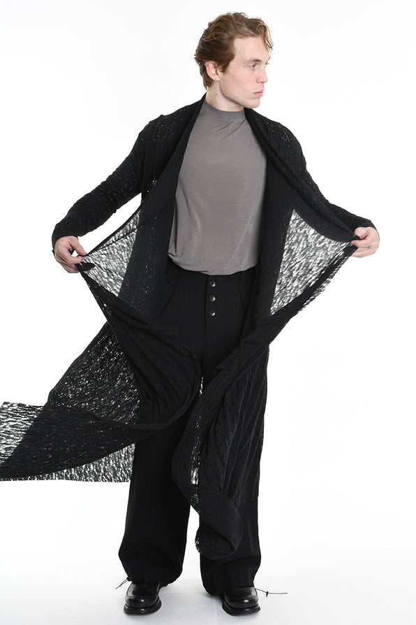 La Haine Inside Us Long Black Cardigan - Lili the First Boutique